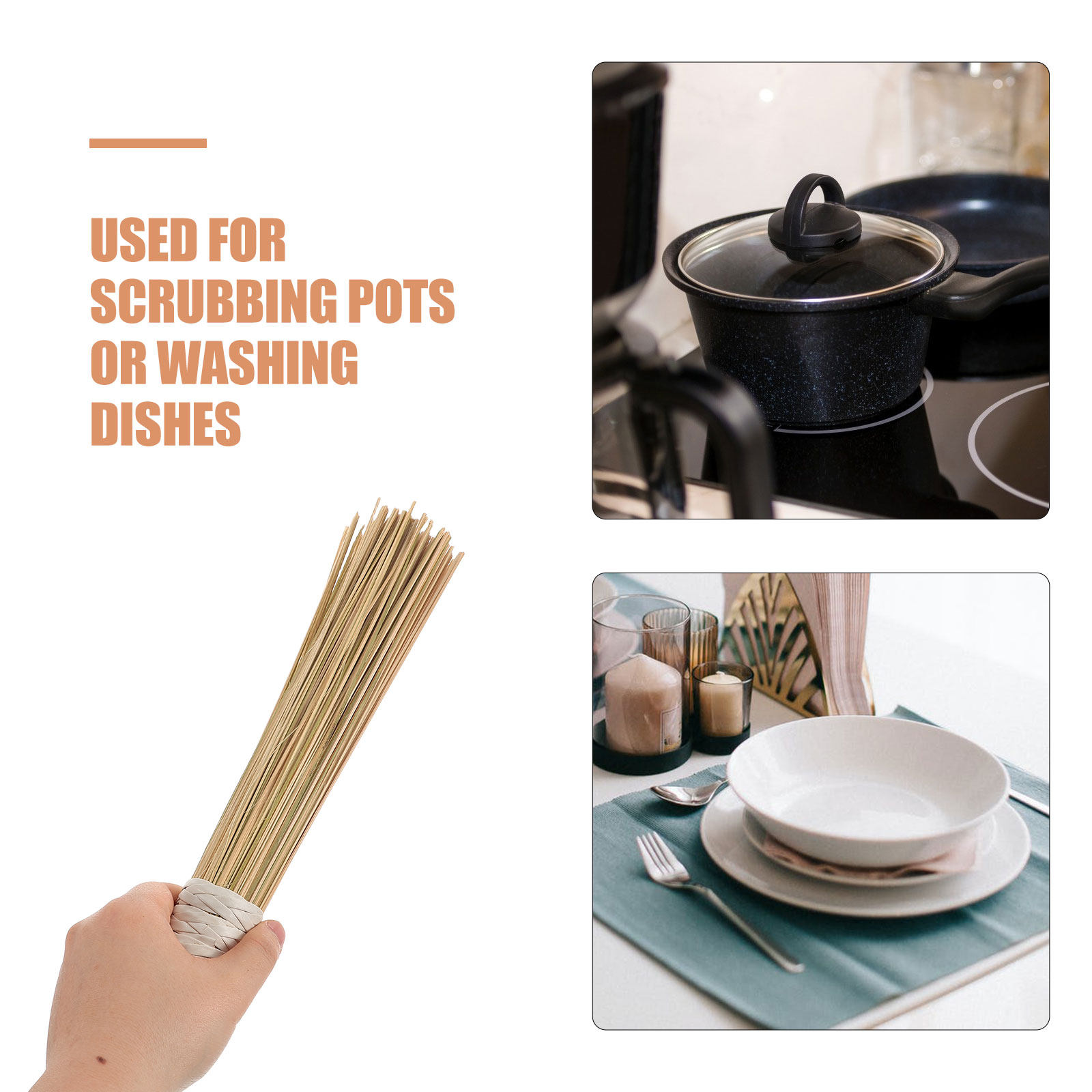 2 Pcs Cleaning Products Brush  - огляд і ціна Dish Brush Bamboo