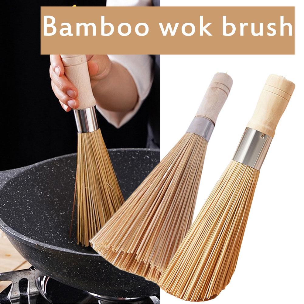 Natural Bamboo Pot Brush Long  - огляд і ціна Dish Brush Bamboo