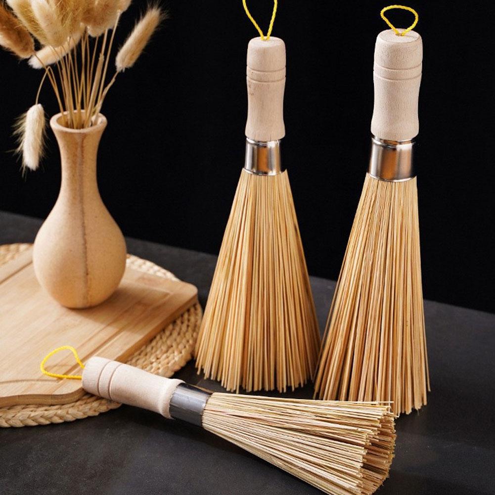 Natural Bamboo Pot Brush Long  - огляд і ціна Dish Brush Bamboo