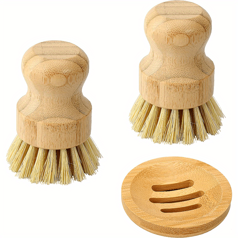 1 Set Bamboo Dish Scrub Brush  - огляд і ціна Dish Brush Bamboo