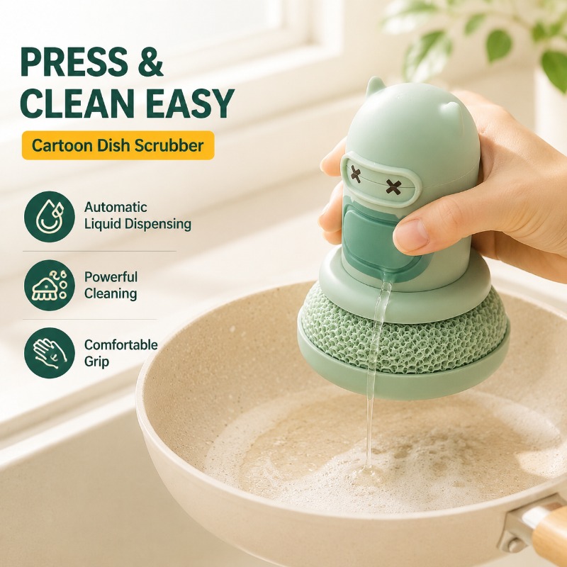 Kitchen Cartoon Press Bottle B - огляд і ціна Dish Brush Bamboo