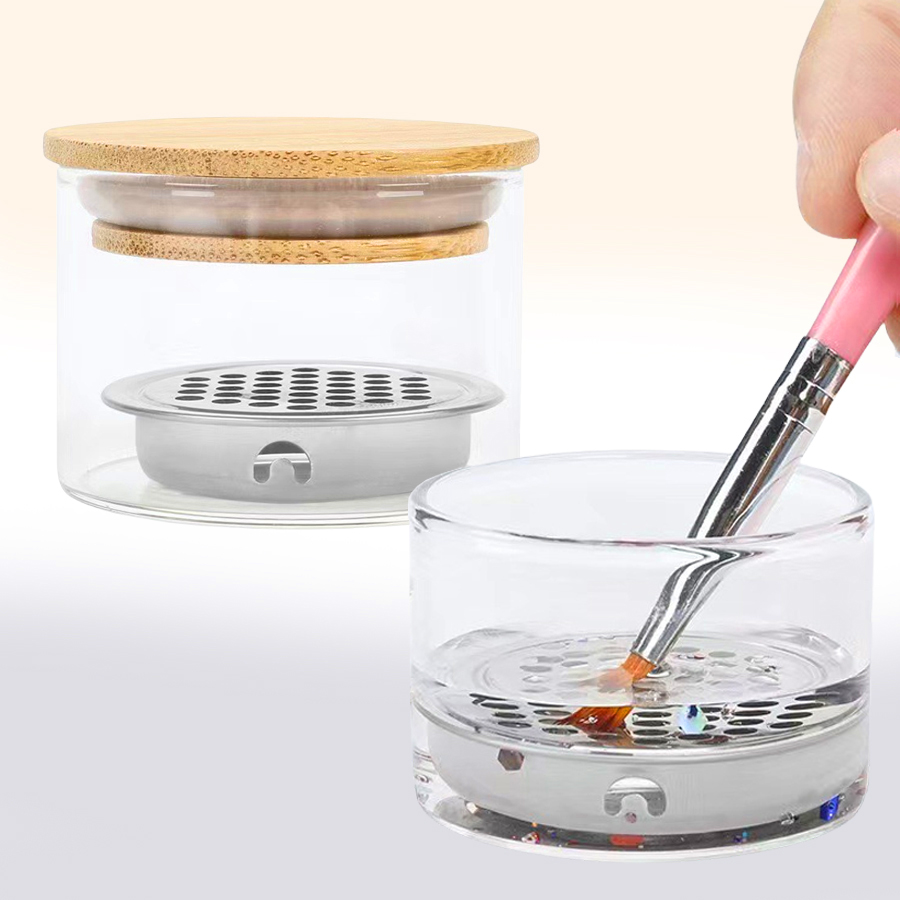 Nail Art Brushes Washing Cup N - огляд і ціна Dish Brush Bamboo