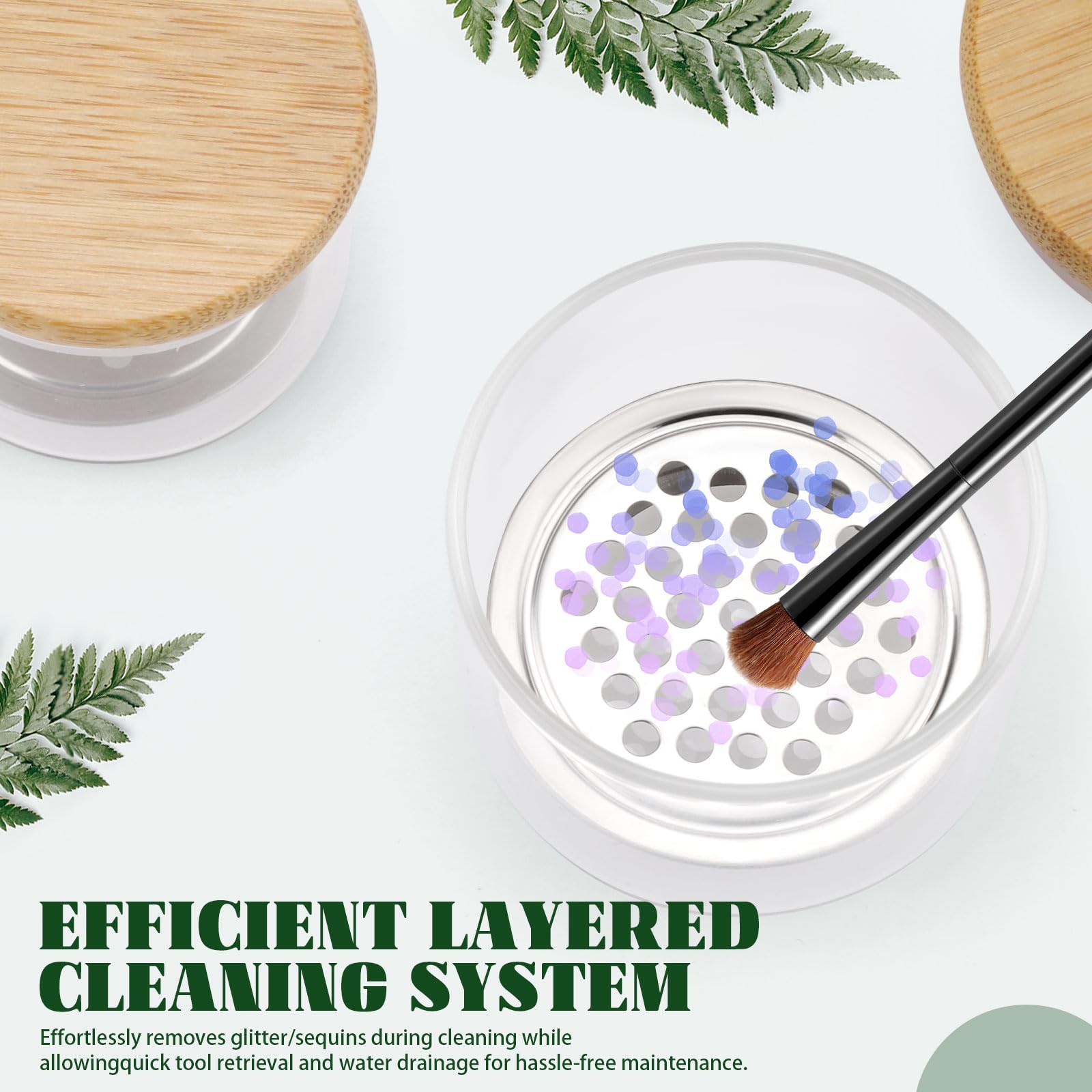 Nail Art Brushes Washing Cup N - огляд і ціна Dish Brush Bamboo