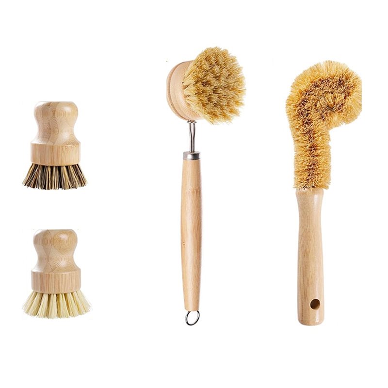ABNL Ergonomic Wooden Handles  - огляд і ціна Dish Brush Bamboo